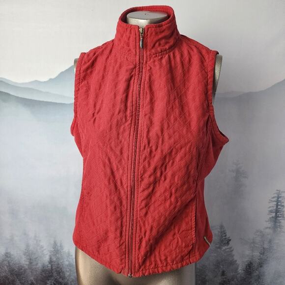 Columbia Quilted Fleece Mock Neck Vest | Women's Medium - Picture 1 of 8
